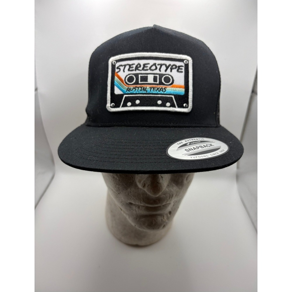 Yupoong Classics Stereotype Austin Texas Cassette Tape Trucker Hat Snapback